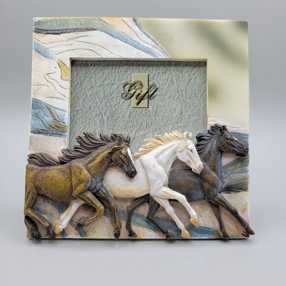 3D Horse Art Picture Photo Frame Easel Back Rear Load - Picture 1 of 6